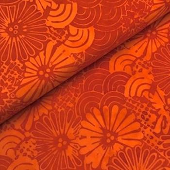 ORANGE - Florence - Batikstoff aus Indonesien
